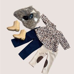 6 Pcs Lot of Doll Clothes & Accessories Fits 18 inch American Girl